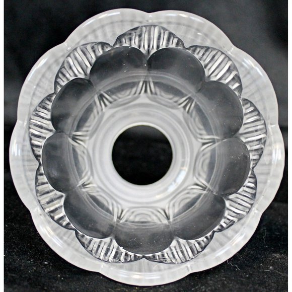 Frosted Clear Glass Sconce Lamp Shade Scallop Edge Replacement Ceiling Fan - Picture 5 of 6